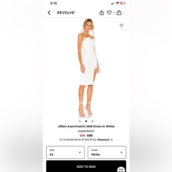 Superdown revolve one shoulder dress - Picture 3 of 3